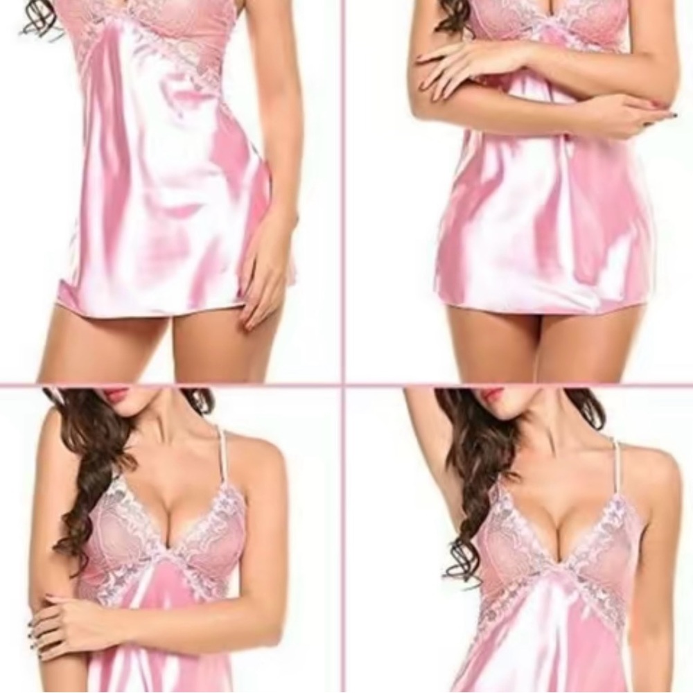 Chic Red Lace Chemise, perfect night pajama
